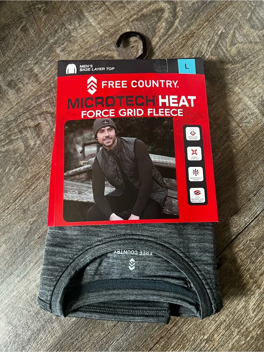 Free Country Force Grid Fleece Base Layer Top and Bottom-‎ Size Large